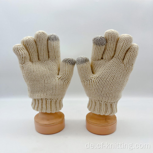 Jungen 'Touchscreen Strickhandschuhe für den Winter gestrickt